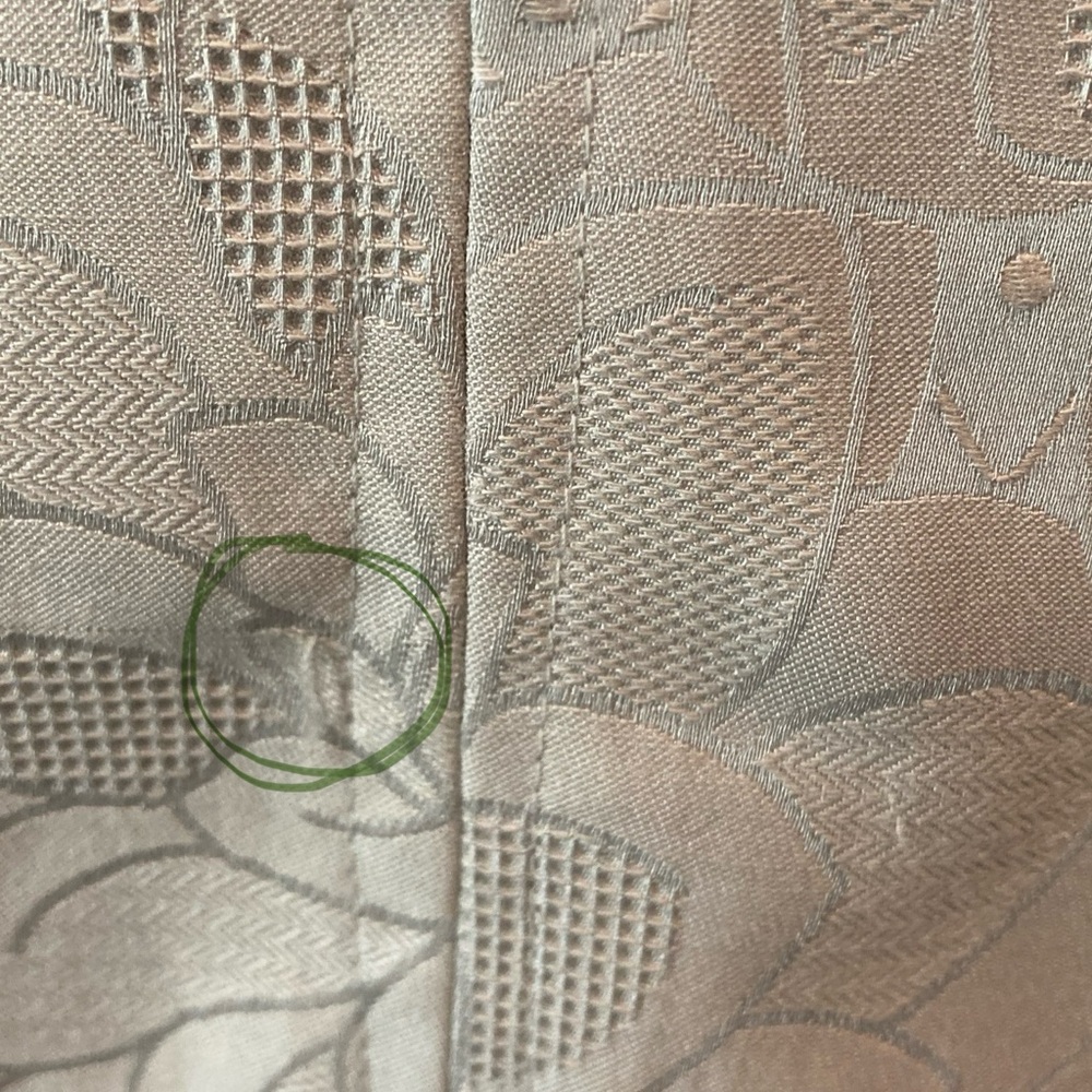 Gorgeous! Talbots Car Coat Floral Jacquard Long Line Jacket Vanilla Off-White 8P - Picture 16 of 16